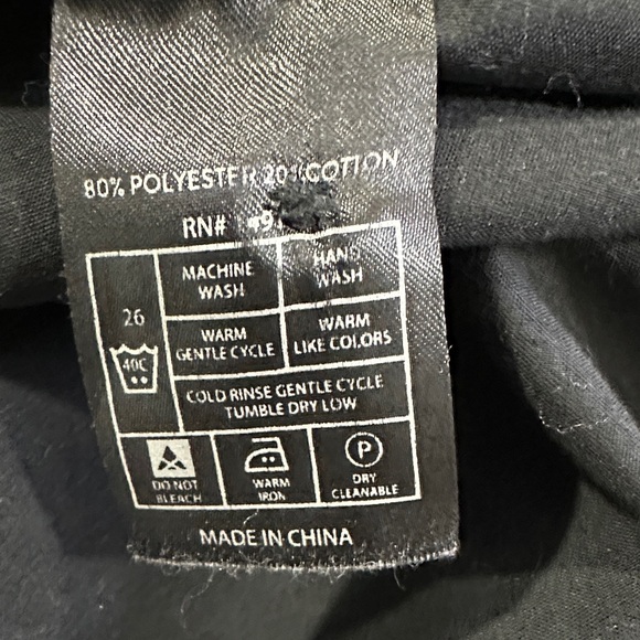 Classic Black Button-Up Shirt size 3XL - Picture 7 of 9